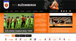 Desktop Screenshot of mfkruzomberok.sk