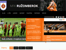 Tablet Screenshot of mfkruzomberok.sk